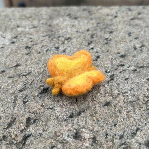 Needle Felted Orange and Yellow Butterfly