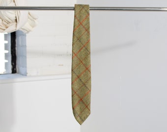 Polo Grid Check Wool Tie