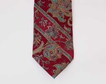 Balmain Banded Paisley Tie