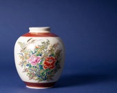 Vintage Japanese Royal Satsuma Crackle Vase Vintage Vase Made in Japan Gift Pottery 70s Japanese Pottery