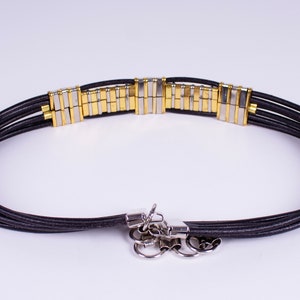 Metal Embellished Leather Statement Belt image 6