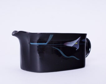 Mikasa Opus Black Ceramic Gravy Boat