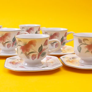 Mikasa Silk Flowers Tea Cup & Saucer image 2