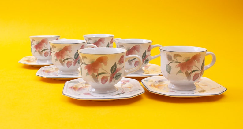 Mikasa Silk Flowers Tea Cup & Saucer image 2