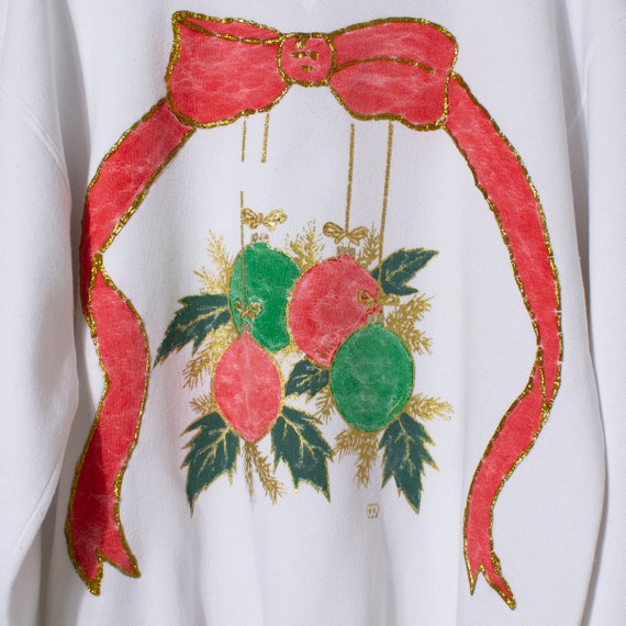 Puff Paint Mistletoe Crewneck Sweatshirt