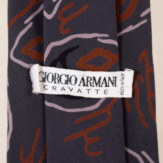 Giorgio Armani Cravatte Abstract Oval Silk Tie - image 7