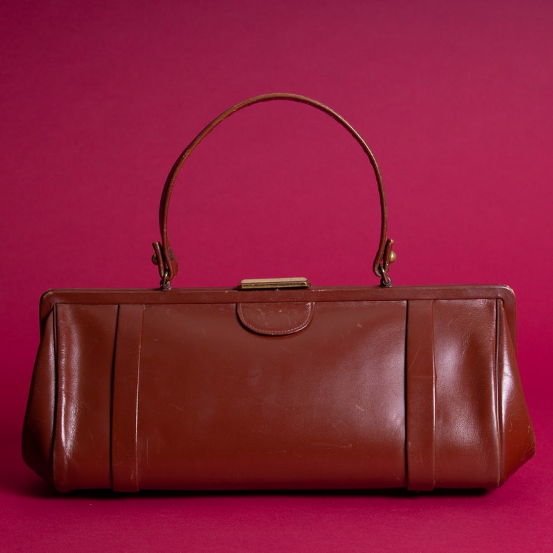 top handle structured bag