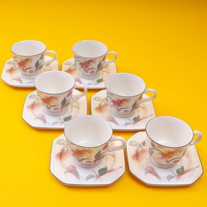 Mikasa Silk Flowers Tea Cup & Saucer image 4