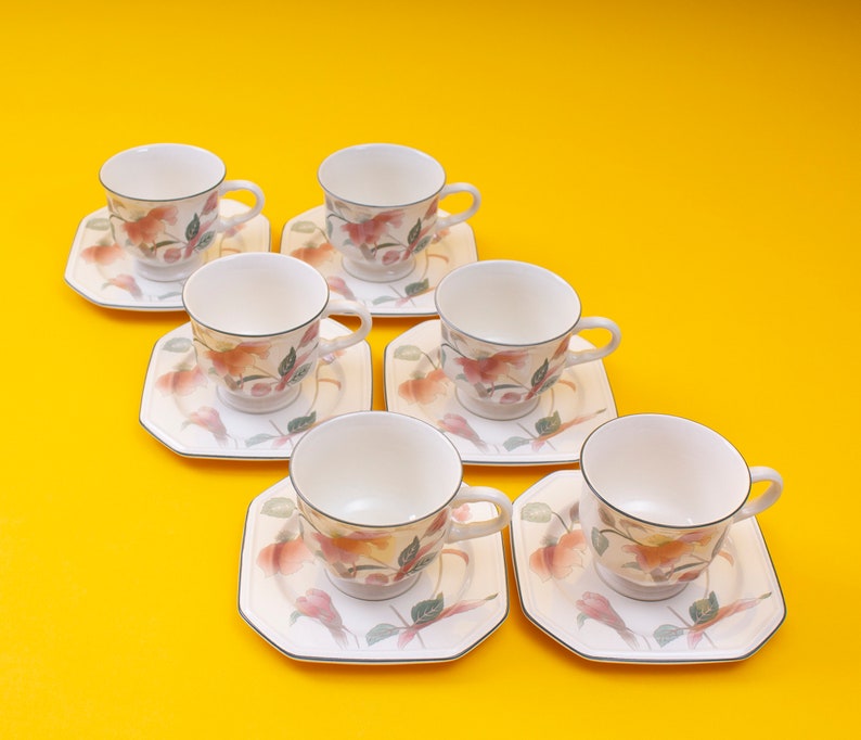 Mikasa Silk Flowers Tea Cup & Saucer image 4