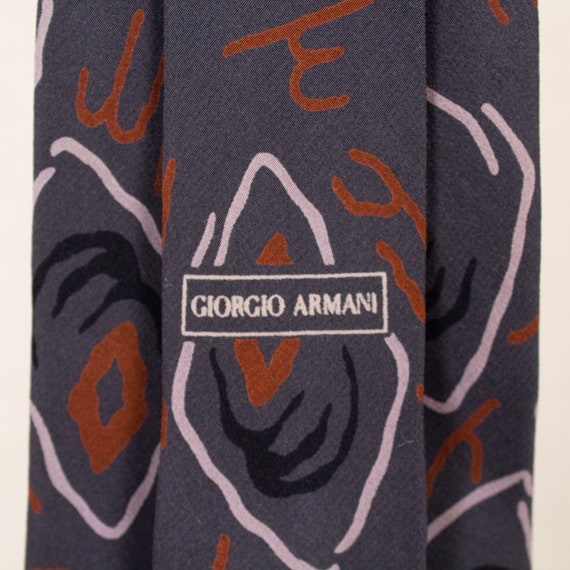 Giorgio Armani Cravatte Abstract Oval Silk Tie - image 8
