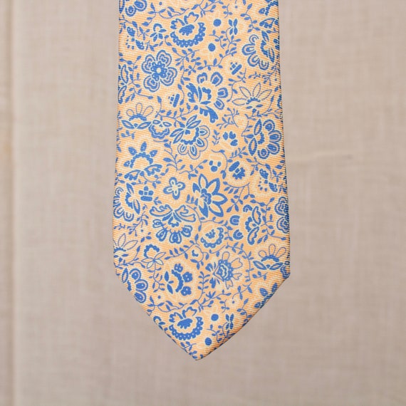 Burberry Croscill Floral Silk Tie - image 1