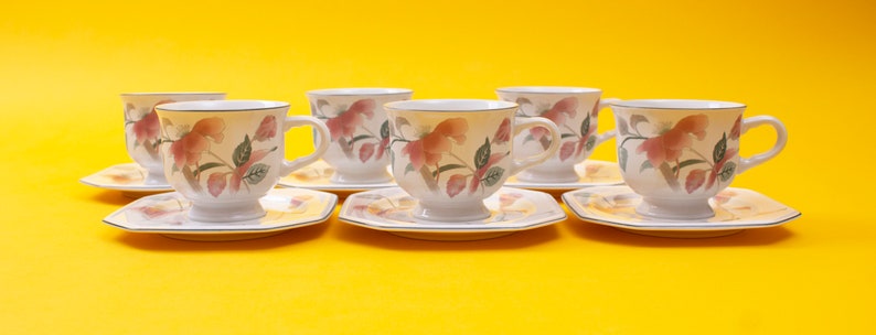 Mikasa Silk Flowers Tea Cup & Saucer image 6