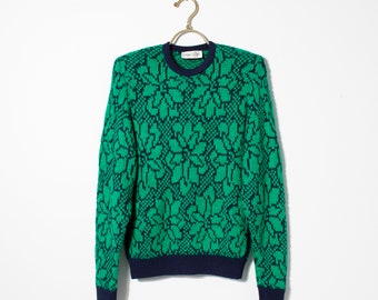 St. John Floral Intarsia Sweater