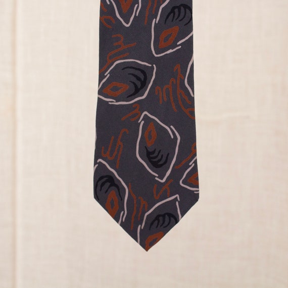 Giorgio Armani Cravatte Abstract Oval Silk Tie - image 1