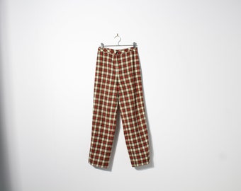 Modern Junior's Tartan Plaid Wool Slack