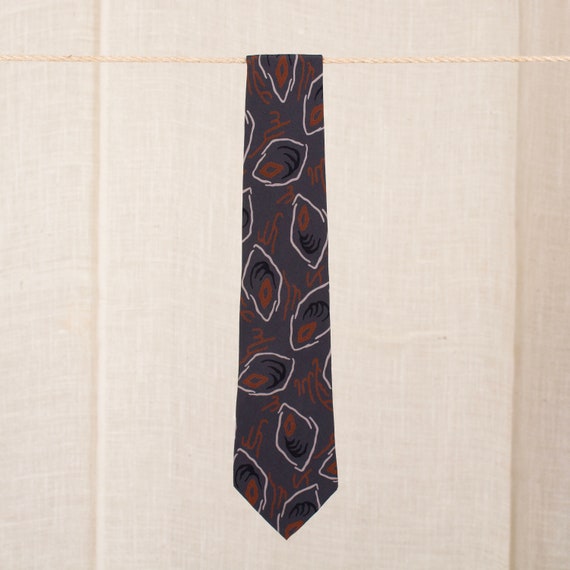 Giorgio Armani Cravatte Abstract Oval Silk Tie - image 3
