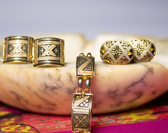 Vintage Damascene Jewelry