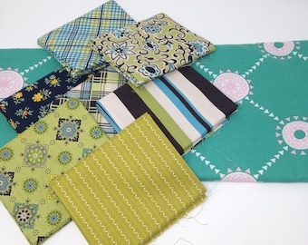 Blue Astonia by Denyse Schmidt Fabric Bundle #3