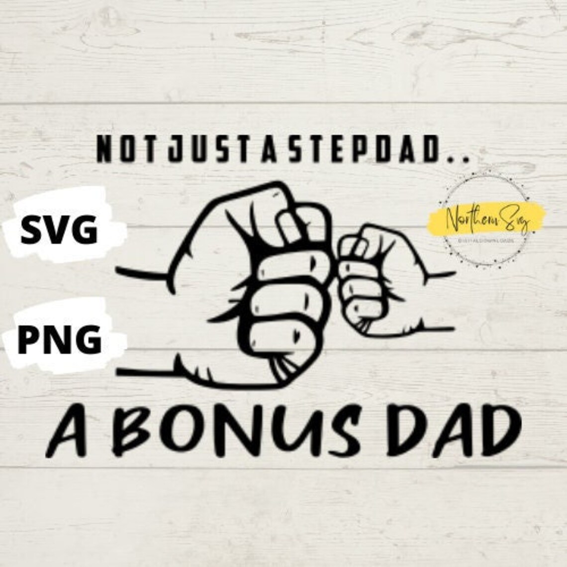 Bonus Dad Svg Fathers Day Svg Step Dad Svg Inspirational Saying Svg not
