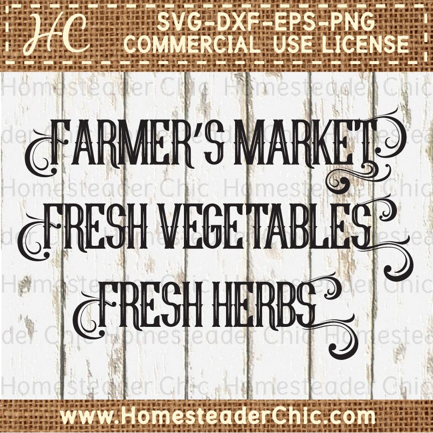 Download Farmers Market Svg Files Rustic Svg Cricut Svg Images | Etsy