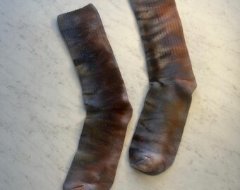 Hand Dyed Bamboo Socks | Size 9–11 | Ice Dyed Socks | Ultra Soft & Cozy