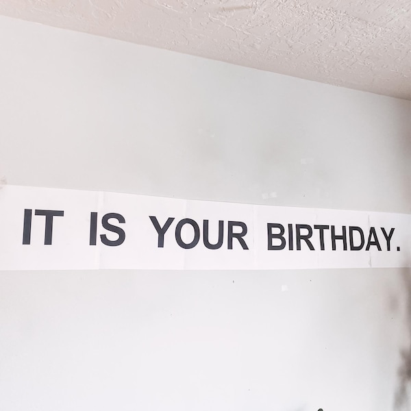 It Is Your Birthday Banner - The Office Printable Dwight Birthday