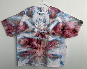 3X Ice Dyed Tie Dye Shirt | One of a Kind Abstract Tee | Plus Size