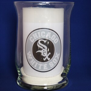 Chicago White Sox Baseball Hurricane Luminary Candle