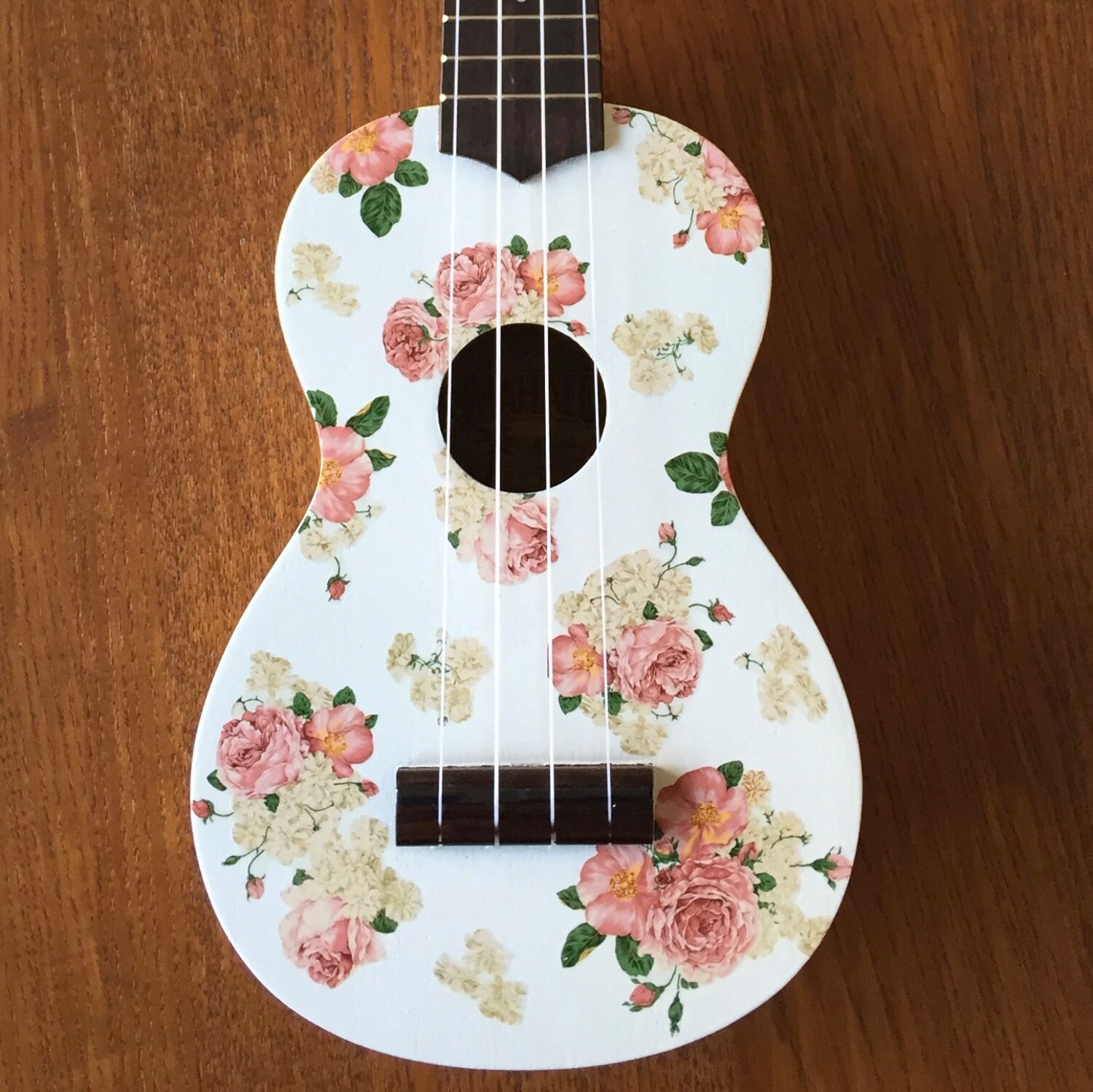 Custom Decal Floral Ukulele Etsy