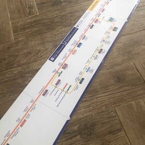 Londoner U-Bahn Original Tube Map Hammerpunk & City / Circle Line Diagram Kunstdruck Poster