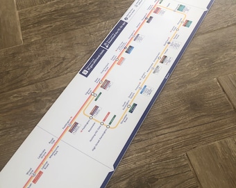 Londoner U-Bahn Original Tube Map Hammerpunk & City / Circle Line Diagram Kunstdruck Poster