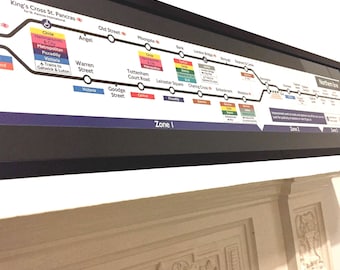 モダン ストリート ロンドンアンダーグラウンド サブウェイ アートポスター 額縁 ロンドン地下鉄 中央路線図 アートポスター - Etsy 日本