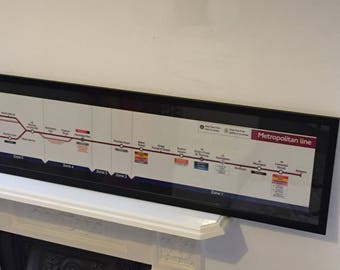 Part number 28124/187  07.11 Genuine Metropolitan Line Carriage Diagram 