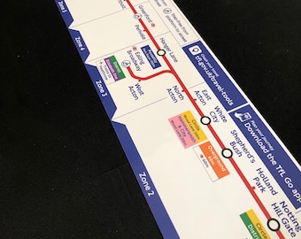 Londoner U-Bahn Central Line Diagram Tube Map Original - 2022