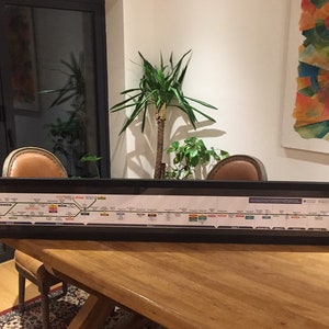Londoner U-Bahn Originaldruck Distrikt Linie Wagen Diagramm Tube Karte Kunstdruck Poster - Selten
