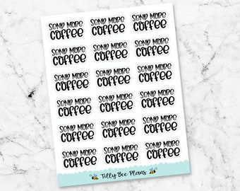 Script Planner Stickers - Send More Coffee