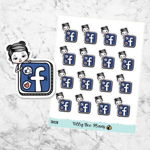 Tilly Hand Drawn Character Planner Sticker - Social Media - FB - TB038