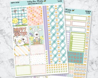 Happy Easter - Hobonichi Cousin Weekly Planner Sticker Kit