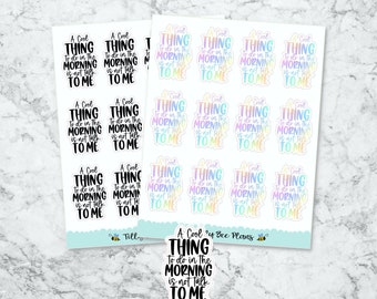 Snarky Planner Stickers - A cool thing to do in the morning