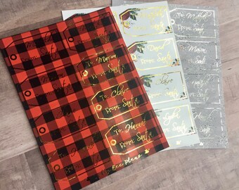 Christmas labels template 14 per sheet