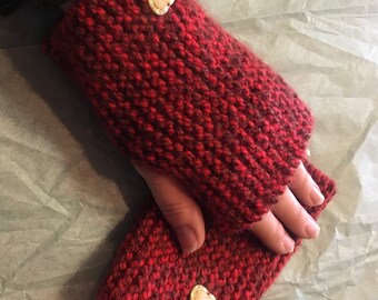 Knitted Fingerless Gloves