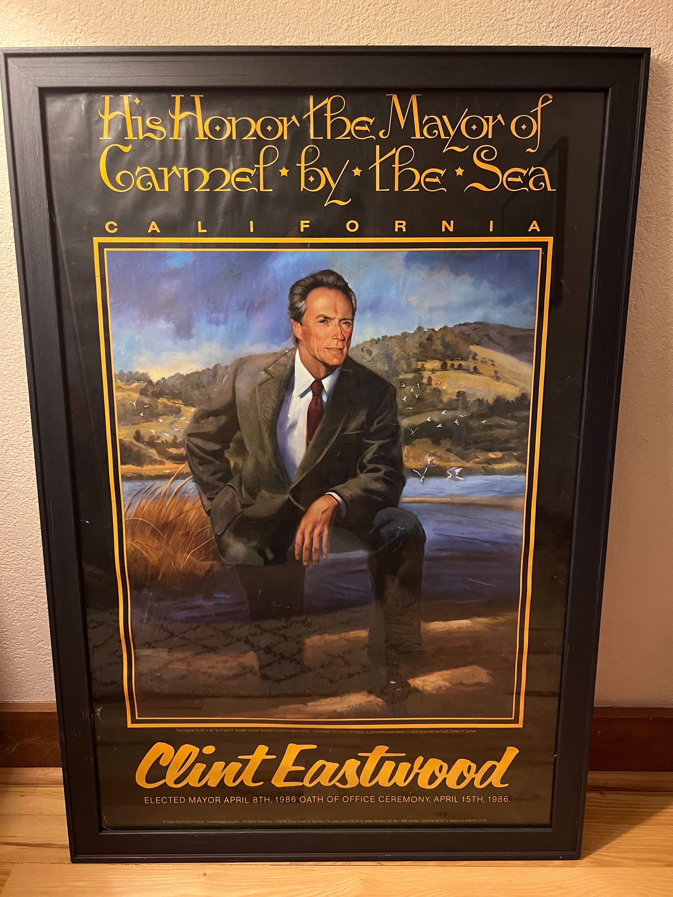Clint Eastwood Rare Poster as Carmel Mayor Etsy