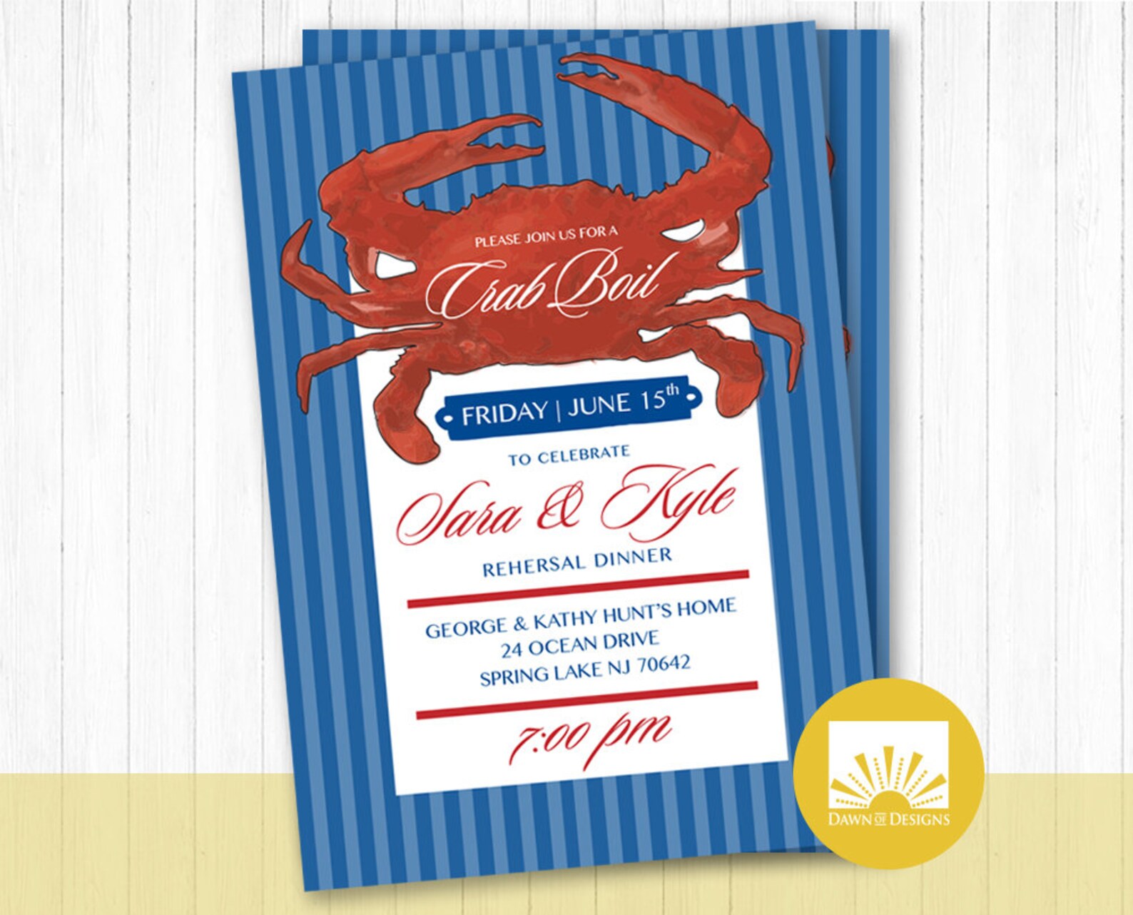 Crab Boil Invitation, Crab Party, Printable Invite, Digital Invitation