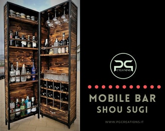 Mobile Bar in legno con ruote  PG CREATIONS