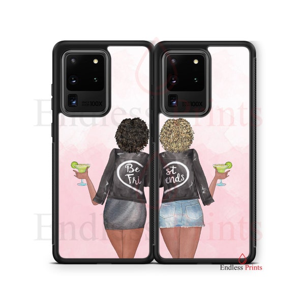 2 x Personalised Phone Case Cover, Best Friends, True Friends, Custom Phoen Case, Phone Case For Samsungs / iPhones / Huawei