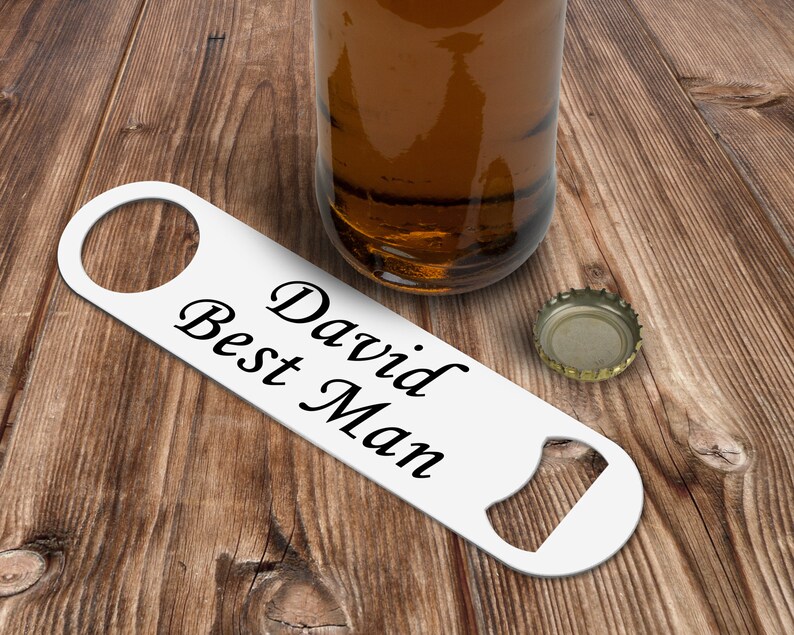 Personalised Bottle Opener Wedding Favour Groomsman Gift Etsy