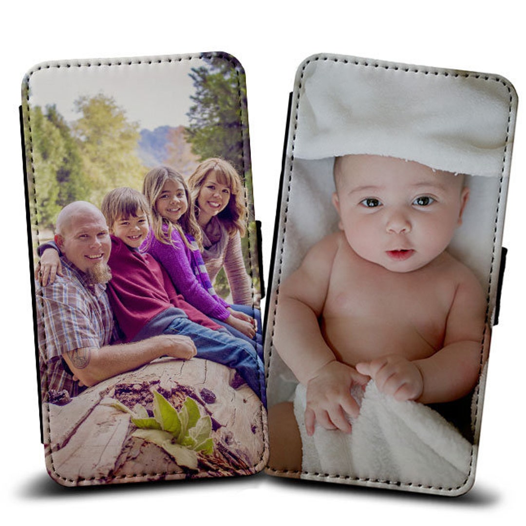 Personalised Leather Photo Flip Case Cover for Samsungs / Iphones Etsy Australia