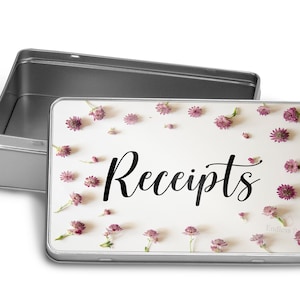 Receipt Tin Safe Metal Storage Tin Box