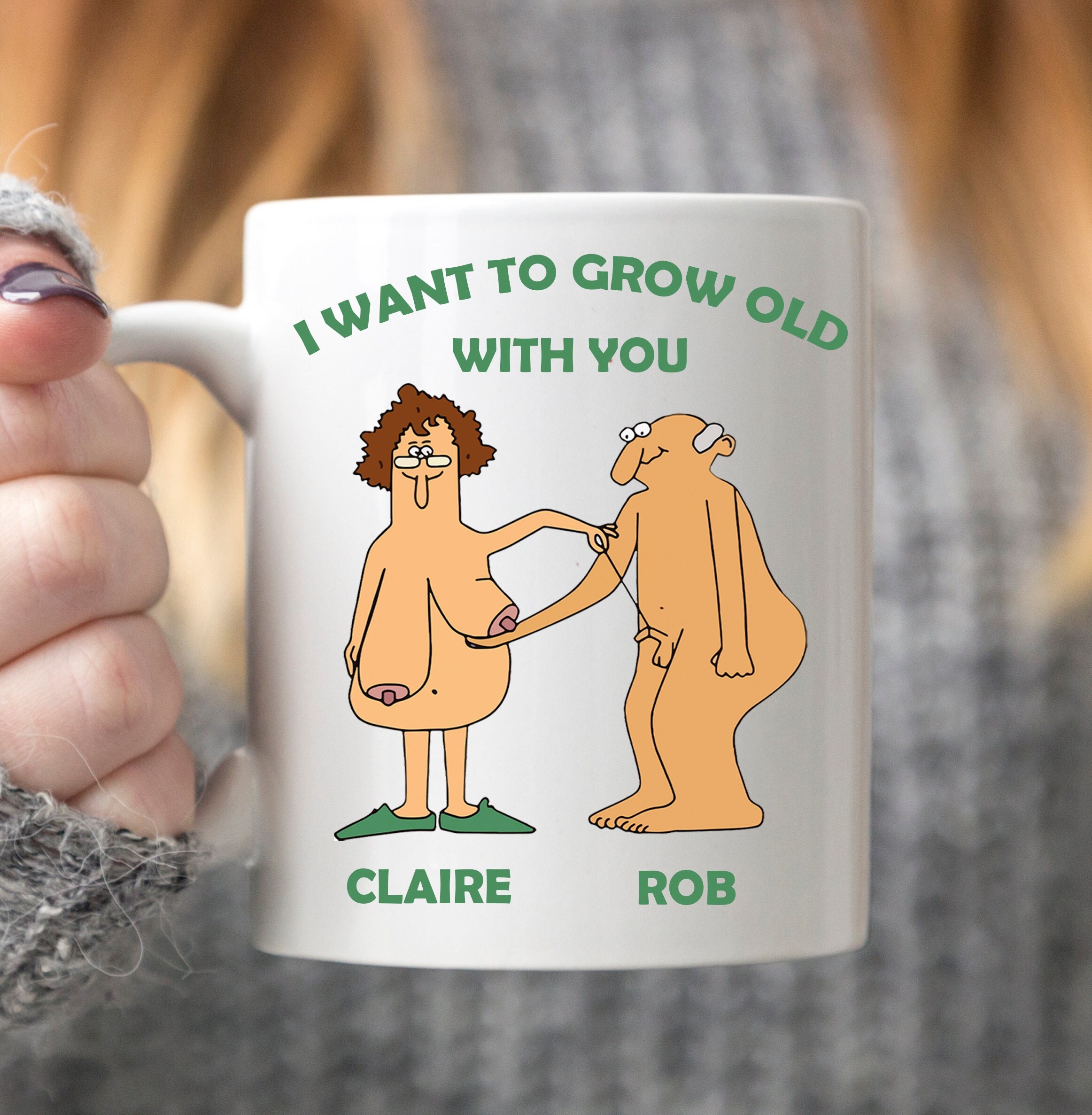 I Want to Grow Old With You Funny Mug Funny Valentines Gift - Etsy I Want to Grow Old With You Funny Mug Funny Valentines Gift - Etsy