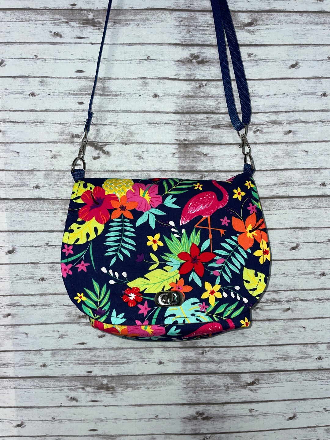 Nouveau sac à main bandoulière flamant rose vif fait main PRÊT À L